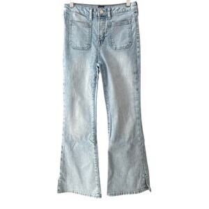 Gap 70s Flare Jeans Patch Pockets - Light Wash Denim - 12